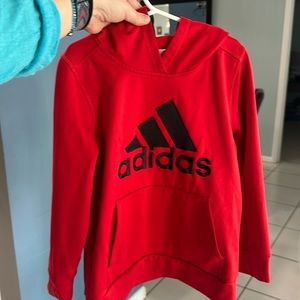 Red Adidas hoodie